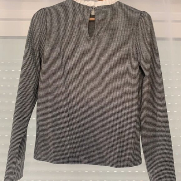 Blouse en maille pied-de-poule - Houndstooth Knit Blouse - Picture 2 of 4